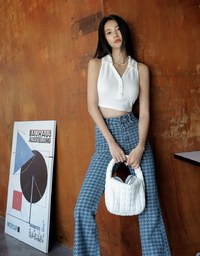 Smart Casual Lapel Tank Top