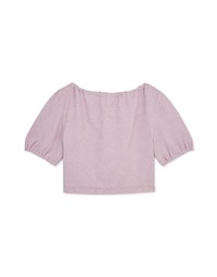 Elegant Tie Ribbon Short Sleeve Top