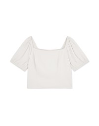 Chiffon Puffed Sleeve Top
