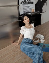 Chiffon Puffed Sleeve Top