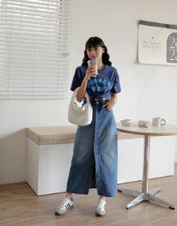 SUMMER VIBE Tied Short Sleeve T-Shirt