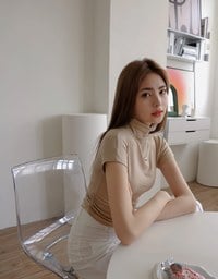 Turtleneck Side Scrunch Top