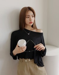 Lettuce Hem Sheer Long Sleeve Top