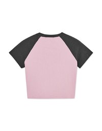 Contrast Color Fitted Short Sleeve Top