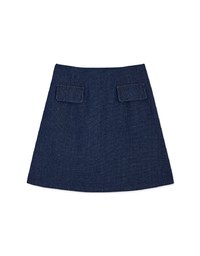 High Waisted Denim Jeans Skirt