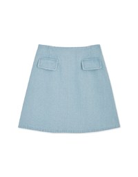 High Waisted Denim Jeans Skirt