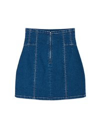 【Den!m LITE】Perfect Waistline Denim SKIRT Airy Lightweigth Fabric Extra High Waisted Slim Fit Jeans Skirt DNA