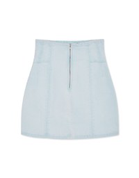 【Den!m LITE】Perfect Waistline Denim SKIRT Airy Lightweigth Fabric Extra High Waisted Slim Fit Jeans Skirt DNA