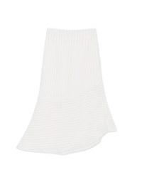 Irregular Splice Translucent Maxi Skirt