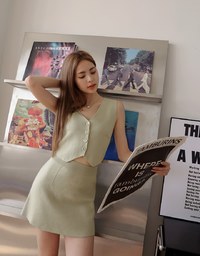 Thick Pound Knit Skirt