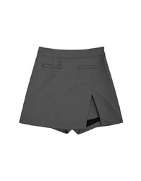 Fake Pocket Design Suit Skorts