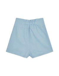 High Waisted Button Denim Jeans Shorts