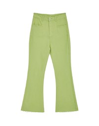 Washed Flare Denim Jeans Pants
