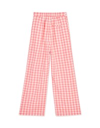 Versatile Checkered Straight Leg Pants