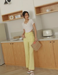 High Waisted Flare Denim Jeans Pants