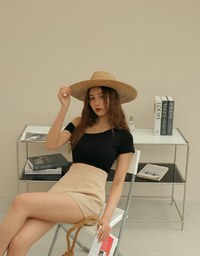 Plain Color High Waisted Shorts