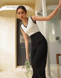 High Natural Waistline Suit Pants