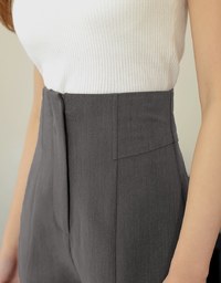 High Natural Waistline Suit Pants