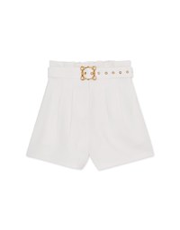 Paperbag Belted Wide Shorts