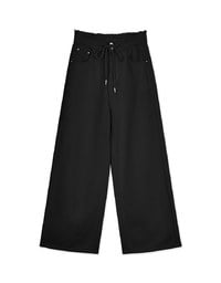 Drawstring Denim Jeans Straight Leg Pants