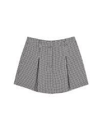 Dainty Check Pleated Skorts