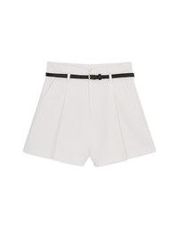 Arc Pleated Shorts (With Belt)