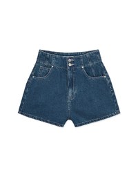【Den!m LITE】Perfect Waistline Denim SHORTS Lightweigth Fabric Extra High Waisted Slimming Jeans Skirt DNA