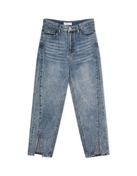 Casual Slit Straight Denim Jeans Pants