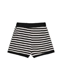 Knit Striped Elasticated Shorts