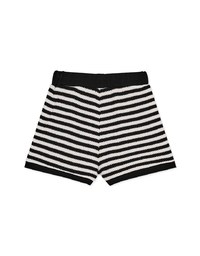 Knit Striped Elasticated Shorts