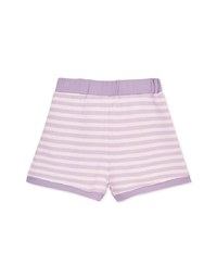 Knit Striped Elasticated Shorts