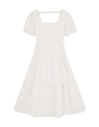 Square Neck Layered Maxi Dress