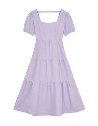Square Neck Layered Maxi Dress