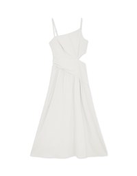 Hollow Waist Irregular Splice Maxi Dress