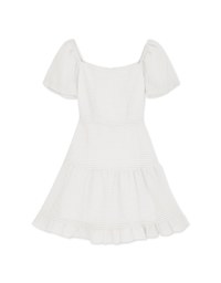 Sweet French Style Plaid Tiered Dress