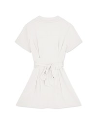 Scrunch Belted Mini Dress