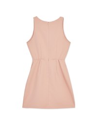 Edgy Smart V Neck Mini Dress