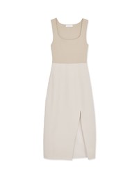 Spliced Slit Tank Maxi Dress
