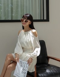 Sweet Sultry Shuolder Cut Out Mini Dress