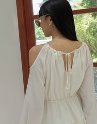 Sweet Sultry Shuolder Cut Out Mini Dress