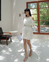 Sweet Sultry Shuolder Cut Out Mini Dress
