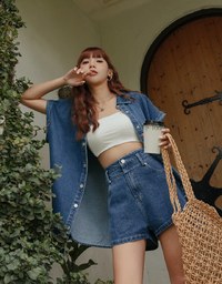 Denim Jeans Oversized Blazer Jacket
