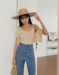 Two Piece Knit Short Sleeve Top