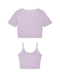 Two Piece Knit Short Sleeve Top