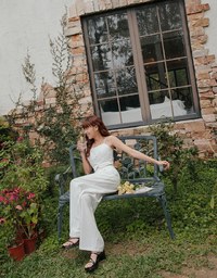 Edgy Chic Suit Pants Set Wear (With Padding)