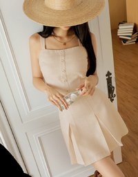 Elegant Tweed Tank Top + Skirt Set