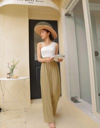 Casual Asymmetric Tank Jumpsuit