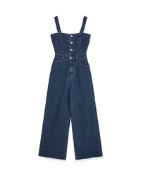 2way Denim Jeans Tank Jumpsuit