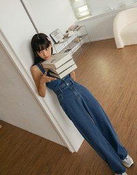 2way Denim Jeans Tank Jumpsuit