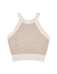 Très Chic Halter Knit Top